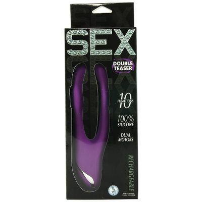 Sex Double Teaser Silicone Rechargeable Vibe