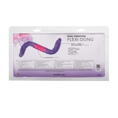 California Exotics - Dual Vibrating Flexi Double Dong 15" (Purple)