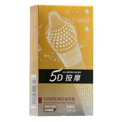 24Pcs/Lot 5D Dotted Thread Ribbed G-Point Latex Condoms Contraceptives Big Particle Spike Condom For Men Sex Products
