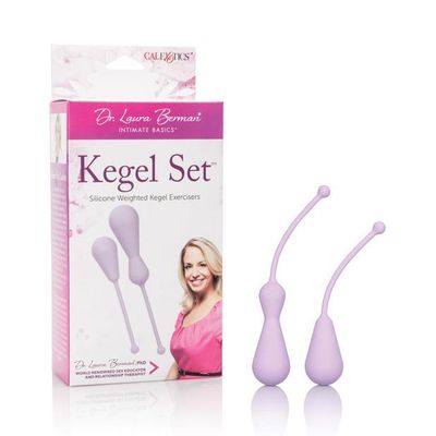 California Exotics - Dr. Laura Berman Silicone Weighted Kegel Exercisers Set (Pink)