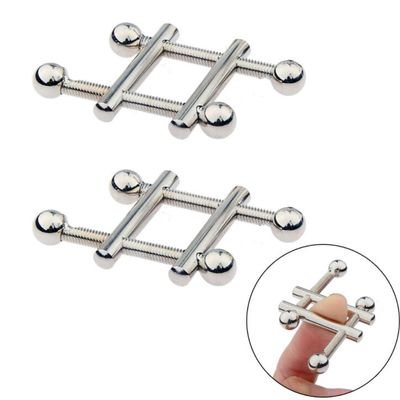 Latest Adjustable Stainless Steel Nipple Squeeze Clips Bondage Clamps Stimulator Breast Gay Fetish Adult Bdsm Sex Toy