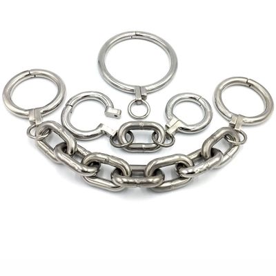 Heavy Metal Ankle Cuffs For BDSM Games Slave Bondage Restraint