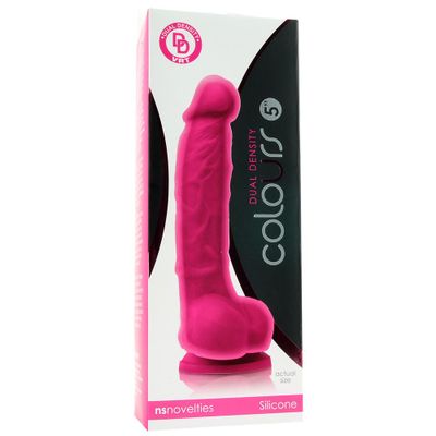 Colours 5 Inch Dual Density Silicone Dildo