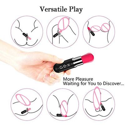 Women Clitoral Stimulation Wearable Panty Vibrator with Lipstick Vibrator Remote 12 Vibrations Panties Women Butterfly Vibrator