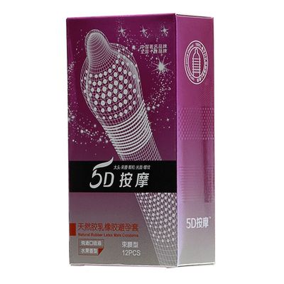 24Pcs/Lot 5D Dotted Thread Ribbed G-Point Latex Condoms Contraceptives Big Particle Spike Condom For Men Sex Products