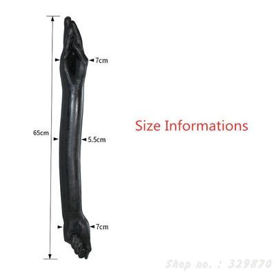 65cm Long Dildo Fisting Dia 7cm Black Fist Dildo, Double Ended Dildo Sex Toys For Woman Lesbian Huge Dildo Anal Dildo Big Penis.