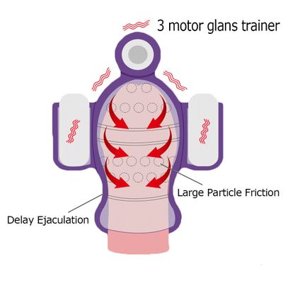 YEAIN Penis Glans Massager Delay Lasting Trainerr Male Masturbator Sex Products Stimulator Bullet Vibrator Sex Toys For Men