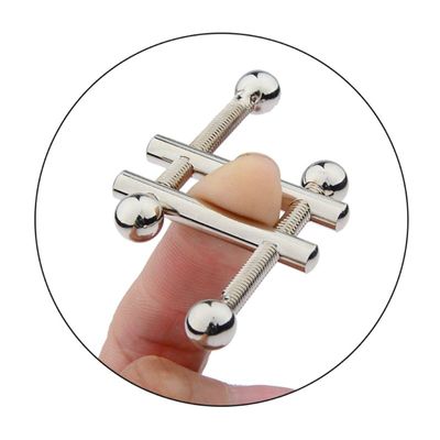 1Pair Adjustable Stainless Steel Nipple Clamps Stimulation Breast Clips Jewelry Adults Couples Flirting Sex Toys