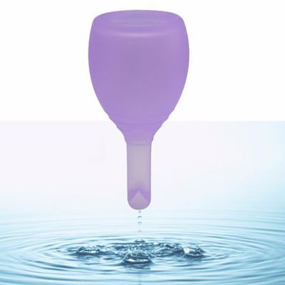Women Reusable Anti-side Leakage Medical Soft Silicone Menstrual Cup Vagina Care