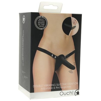 Ouch! Double Silicone Strap-On Vibe