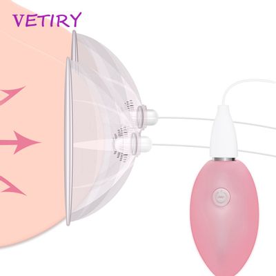Nipple Sucker Vibrator Breast Enlarge Nipple Stimulation Licking Sex Toys for Woman Nipple Suction Cup Electric Breast Pump
