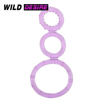 New Soft Silicone Cock Ring Adjustable 3 Rings On Penis Ring on a Member Intimate Toys For Men Gay Strapon Sex Shop Accessories