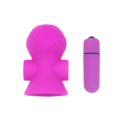 ORISSI Nipple Sucker Vibrating Bullet Nipple Vibrator Suction Cup Breast Massager Clitoris Stimulator Sex Toys for Woman