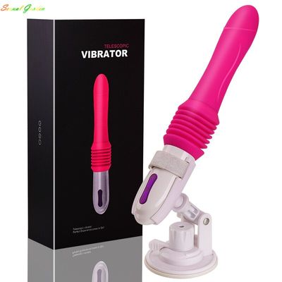 10 Speed Telescopic G Spot Vibrator For Women Clitoris Stimulator Sex Shop Telescopic AV Magic Wand Sex Toys For Adult