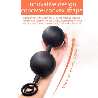 Inflatble Anal Beads Butt Plug Anal Balls Sex Toys for Woman Erotic Toy Big buttplug Anus expander Sextoy Silicone but plug ass