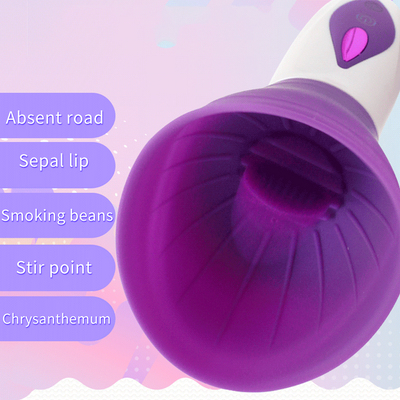 Nipple Stimulation Sucker Vibrator USB Vibrating Breast Enlargement Massager Sex Toy for Women Oral Licking Clit Tongue Vibrator