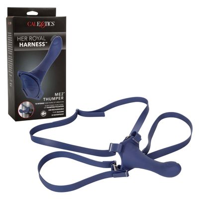 California Exotics - Her Royal Harness ME2 Thumper Vibrating Dildo (Purple)