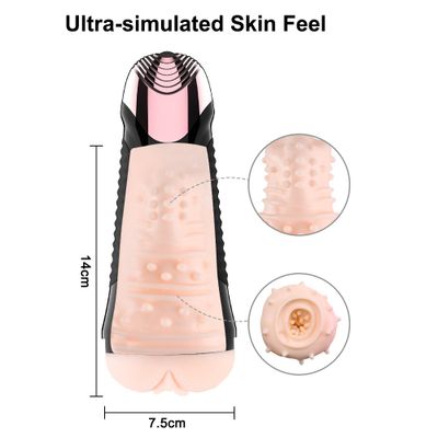 GUIMI Male Masturbator Cup Automatic Sex Toys for Men Sucking Oral Sex Artificial Vagina Clamping Real Pussy Moan Sex Machine