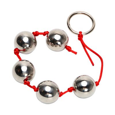 Five ball stainless steel pull ball to shrink vagina ball for women with posterior chamber anal plug anal reaming device for adu