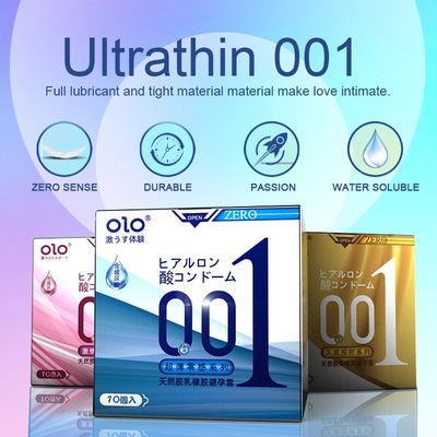 30PCS OLO 0.01 Ultra Thin Condom Safe Contraception Hyaluronic acid Smooth Delay Orgasm Condoms Lubricant Latex Penis Sleeve