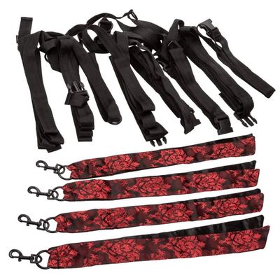 California Exotics - Scandal 8 Points of Love Bed Restraint (Red)