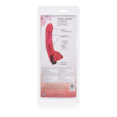 California Exotics - Cherry Scented Vibro Dong Vibrator (Red)