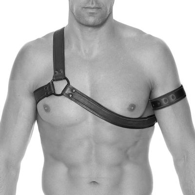 Ouch! Gladiator Harness with Arm Band - OS