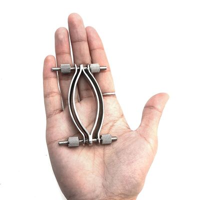 Stainless Steel BDSM Bondage Clitoris Clamp Sex Toys For Women Privacy Toys Clitoral Stimulation Hollow Peeping Adult Sex Toys