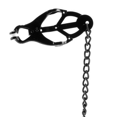 Black Butterfly Clamp with Link Chain