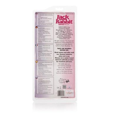 California Exotics - Thrusting Orgasm Jack Rabbit Vibrator (Pink)