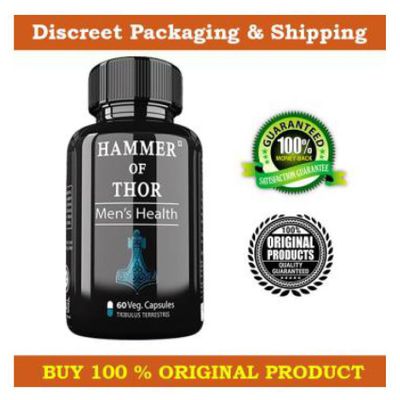 KAMAHOUSE Hammer Of Thor Penis Enlargement Supplement For Men For Better Erection And Sex Booster 60 Capsules- 60 Capsules