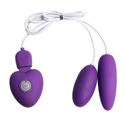 20 Channel Frequency Vibrating Egg Sweet Heart 2 Shapes Dual Egg Vibrating Sex Toys for Women Realistic Dildo Adult Product
