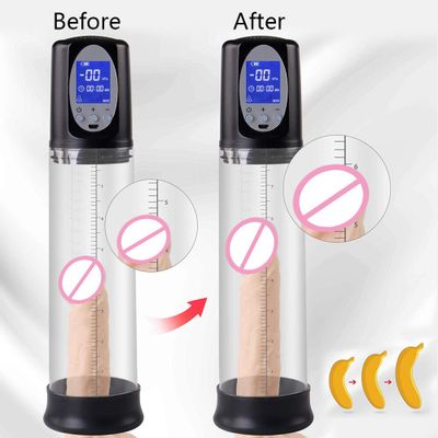 Automatic Penis Pump Vacuum Pump Erection Electric Usb Rechargeable Penis Enlargement Penis Extender Male Enlarger Sex Toy