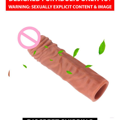 Realistic Penis Cover To Stay Longer In Bed By Naughty Nights + Free Lubricant