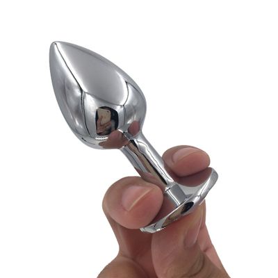 Anal Plug Sex Toys Stainless Smooth Steel Butt Plug Tail Crystal Jewelry Trainer for Women/Man Anal Dildo Adults Sex Shop