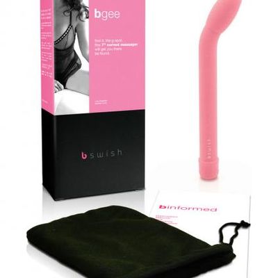 Bgee G Spot Curved Massager 7 Inch Pink