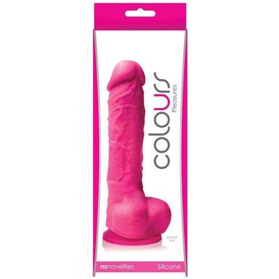 NS Novelties - Colours Pleasures Dong w/Suction Cup 5" (Pink)