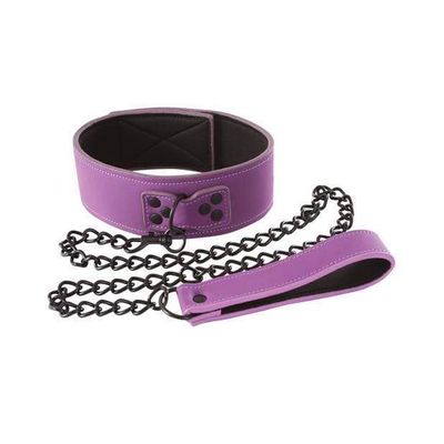 NS Novelties - Lust Bondage Collar and Leash (Purple)