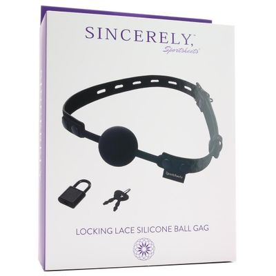 Sincerely Locking Lace Silicone Ball Gag