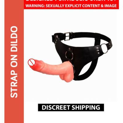 7 Inch Strap On Realistic Solid Penis Dildo With Belt Sex Toy For Women