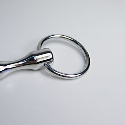 12CM Long Male Stainless Steel Urethral Sounding Stretching Stimulate Bead Dilator Penis Plug With Cock Ring BDSM Sex Toy 637