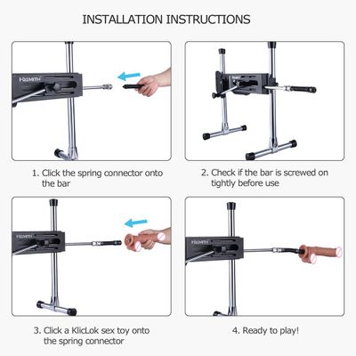 HISMITH 10cm Sex Machine Dildo Retractable Bending Elastic Connector Reciprocating Spring Connector For Premium Sex Machine
