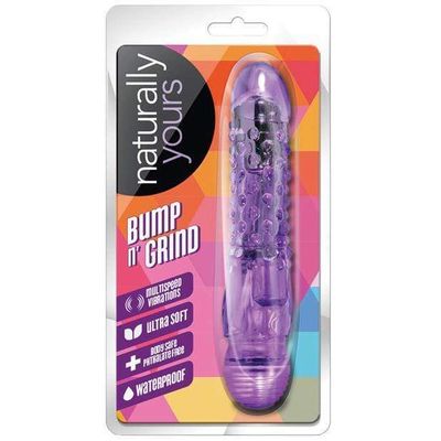 Blush Novelties - Naturally Yours Bump N Grind Vibrator (Purple)