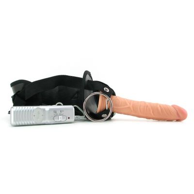 Real Skin Whoppers Vibe & Universal Harness - 7 Inches