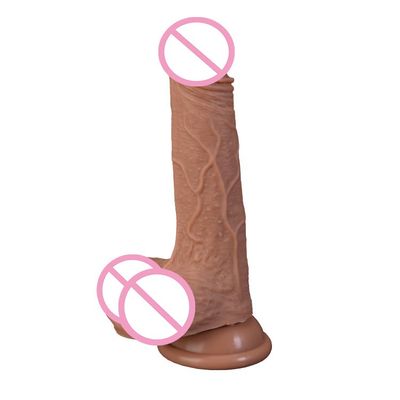 Female Realistic Skin Super Large Dildo Double Layer Silicone Big Dick Cock Sex Toy for Women