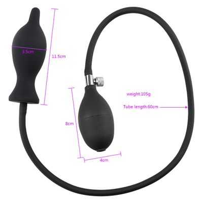 Adult products oversized inflatable silicone backcourt anal plug expansion anal