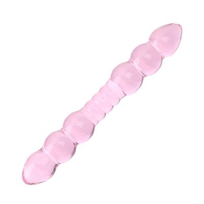 IKOKY Dual Head Anal Plug Prostate Massage Female Masturbation Glass Sex Products Butt Stimulation Erotic Sex Toys for Women