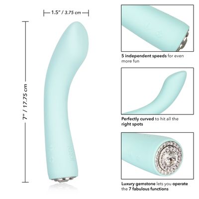 Calexotics - Pave Silicone G-Spot Vibrator Vivian (Blue)