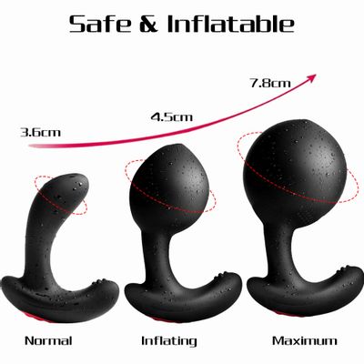 Wireless Remote Control Anal dildo Inflatable Vibrator vaginal Masturbator Prostate Massager adult Sex Toy for Men Butt Plug