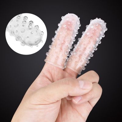OLO Clitoris Stimulation Vaginal Massager Finger Penis Sleeve G-Spot Silicone Sleeve Dildo Masturbation Adult Sex Toys for Women